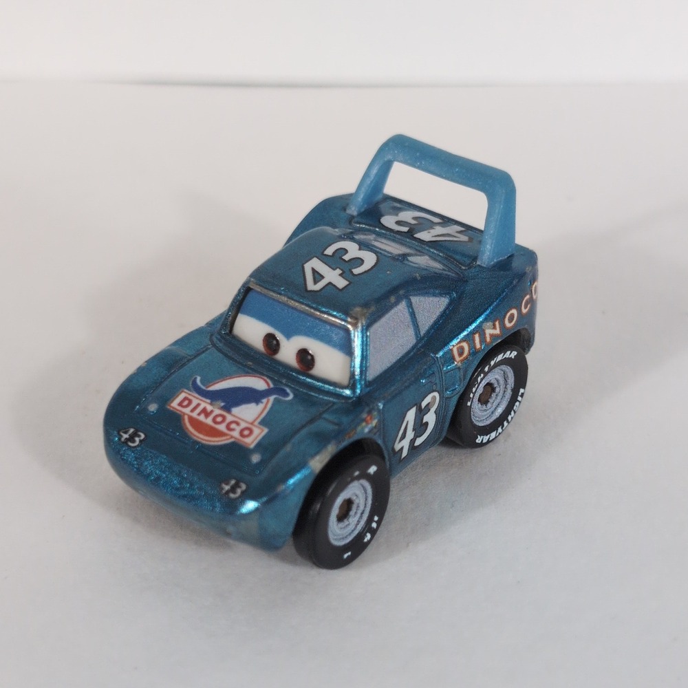Disney Pixar Cars Dinoco King Strip Weathers 43 Micro Drifter Mattel Blue